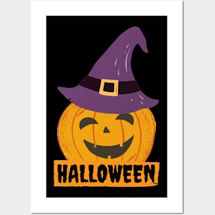 halloween scary evil pumpkin funny pumpkin head Posters and Art